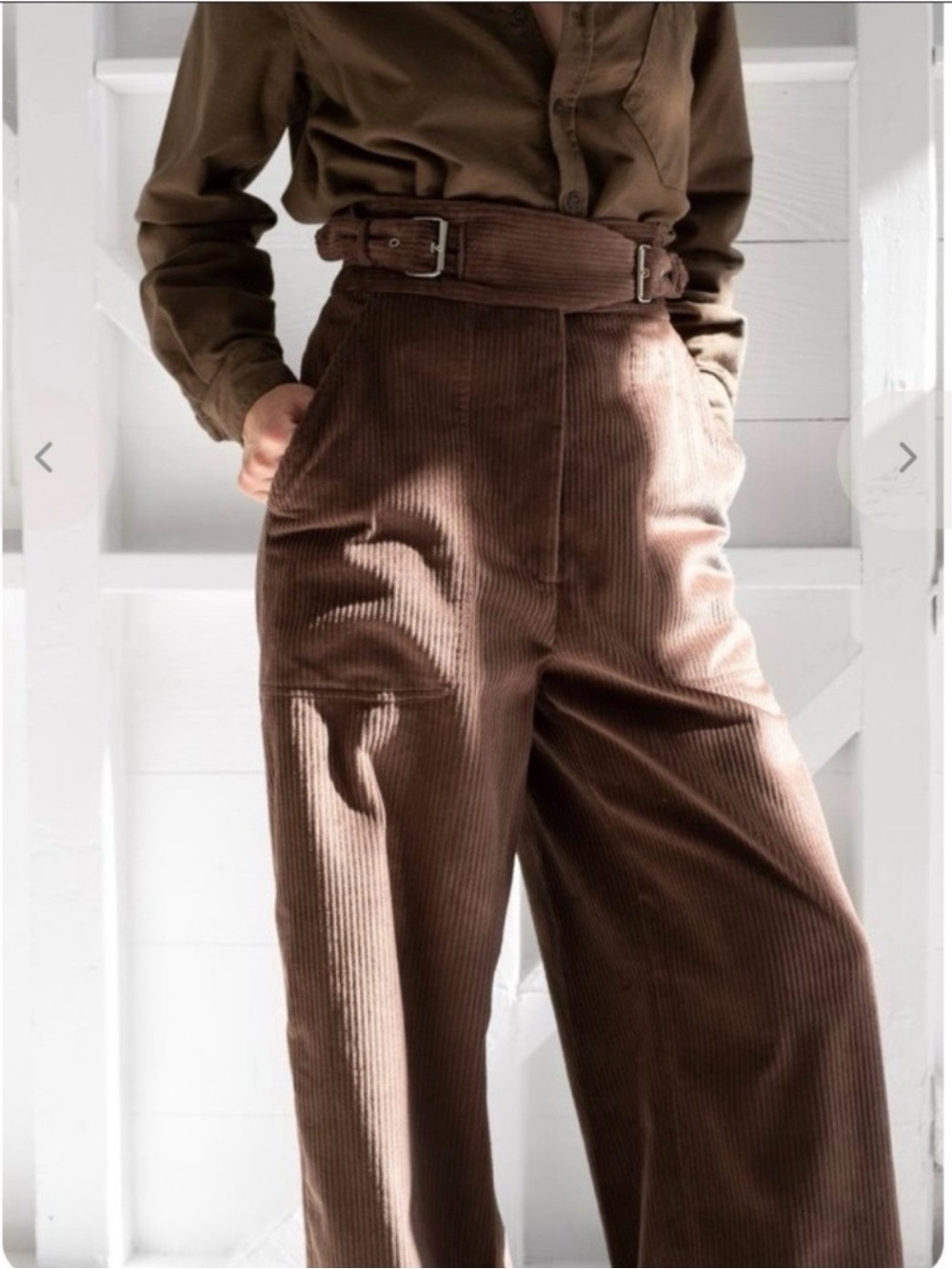 Rachel Comey Chocolate Brown Corduroy Pants
